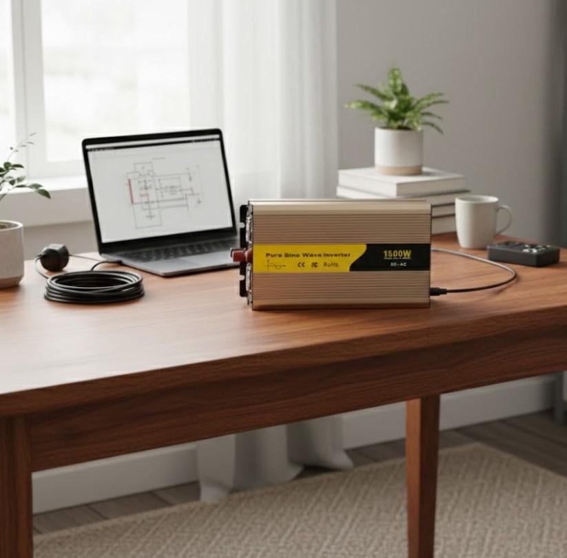 Автомобильный инвертор Pure Sine Wave Inverter 12-220 В 1500 Вт с чистой синусоидой (2104618826) - фото 7 Автомобильный инвертор Pure Sine Wave Inverter 12-220 В 1500 Вт с чистой синусоидой (2104618826) - фото 7