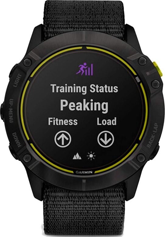 Смарт-годинник Garmin Enduro Carbon Gray Titanium with Black UltraFit Nylon Strap (010-02408-01/11)