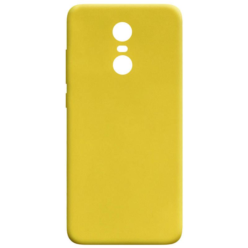 Противоударный Силиконовый Чехол Candy для Xiaomi Redmi 5 Plus / Redmi Note 5 (SC) Желтый
