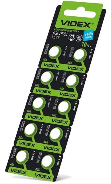 Батарейки Videx AG6/LR921 10 шт. (135772)