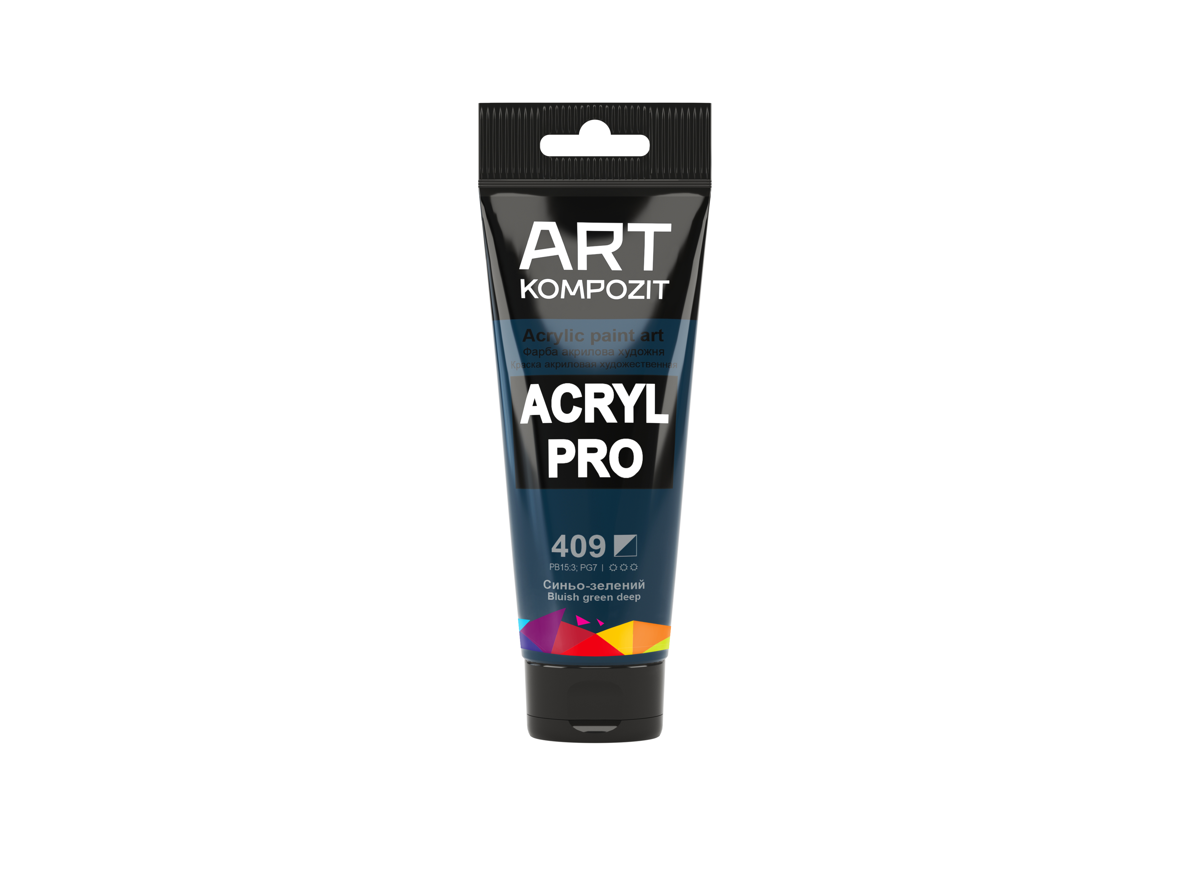 Краска художественная ART Kompozit Acryl PRO 409 Туба 0,75 мл Сине-зеленый