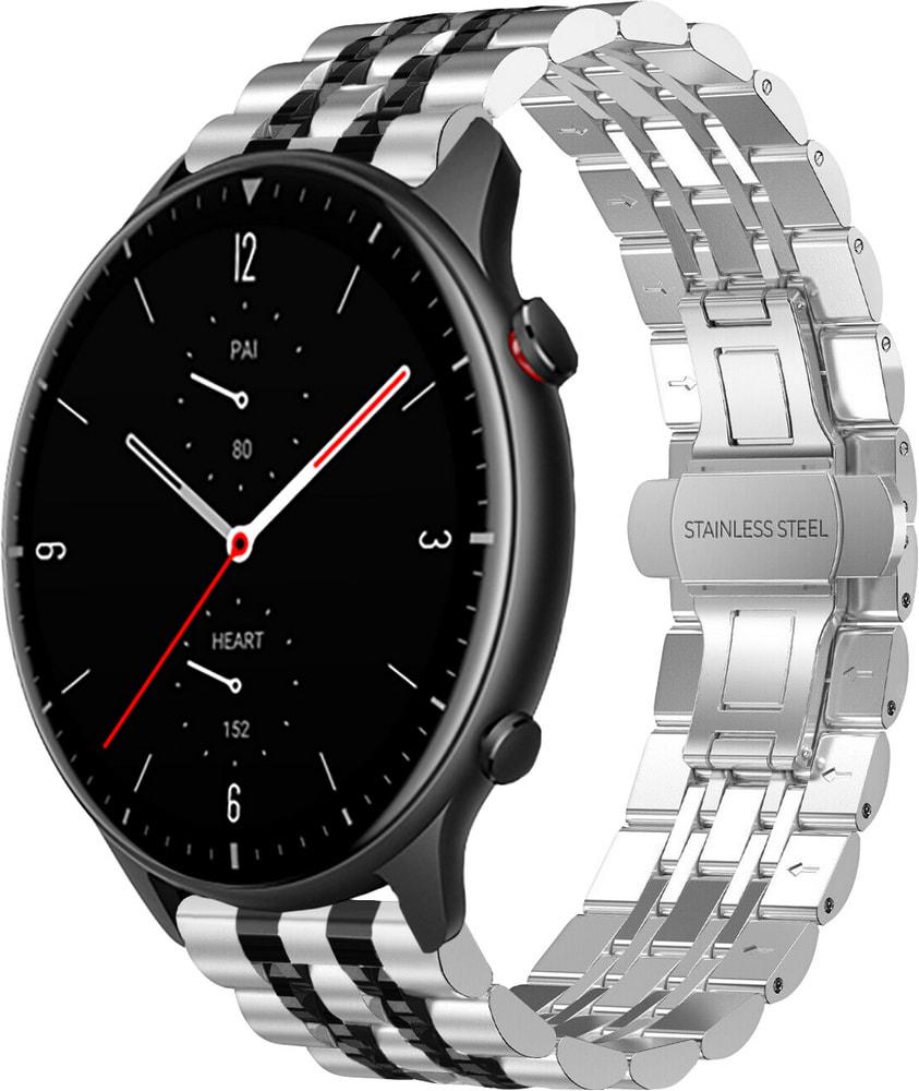 Браслет металлический Spinye Line для Amazfit GTR 2e Silver Black (28981-69)