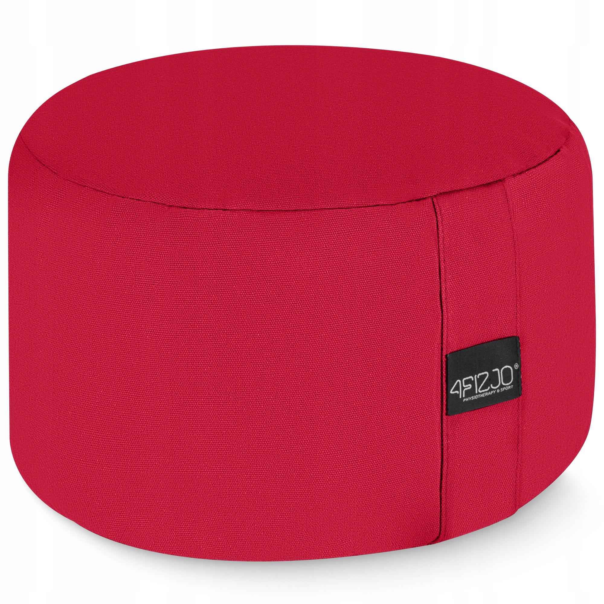 Подушка для йоги и медитации 4fizjo Zafu круглая 32x20 см Red (P-5907739315526)