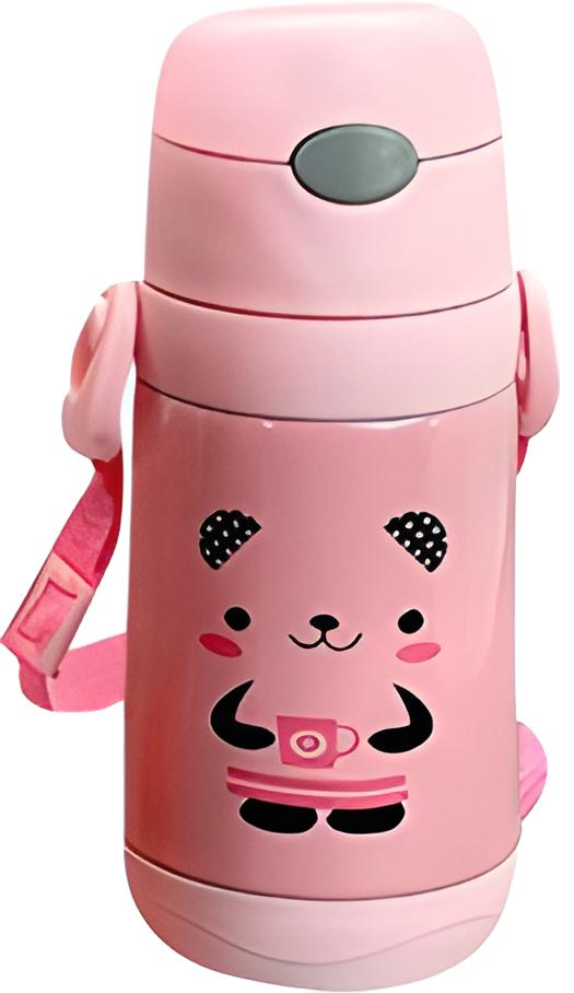 Термос дитячий з трубочкою з нержавіючої сталі для дітей 350 мл Pink Термос дитячий з трубочкою з нержавіючої сталі для дітей 350 мл Pink