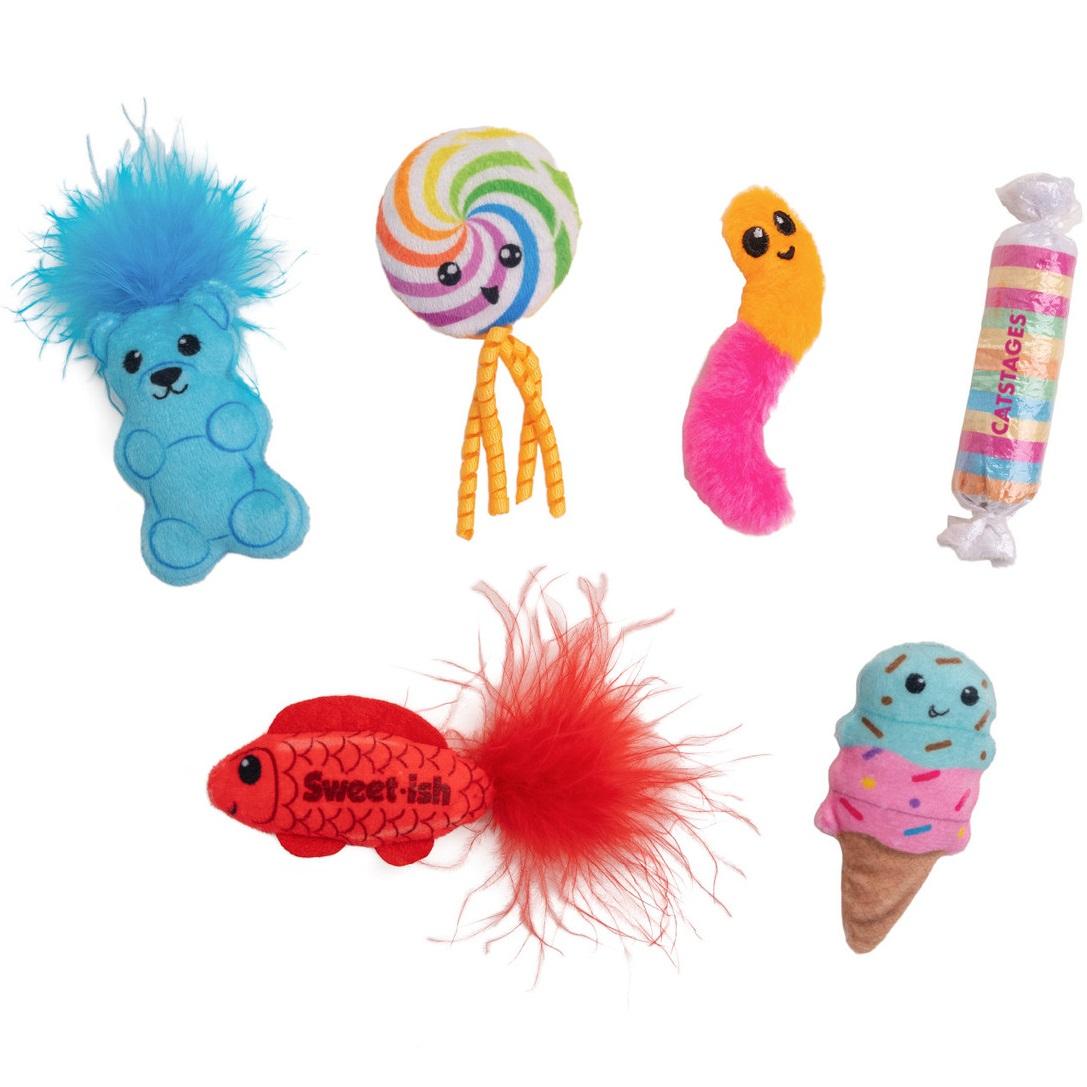 Набір іграшок для котів CATSTAGES Kitty Sweet Treats Cat Toys 10x2,5 см (pt70915)