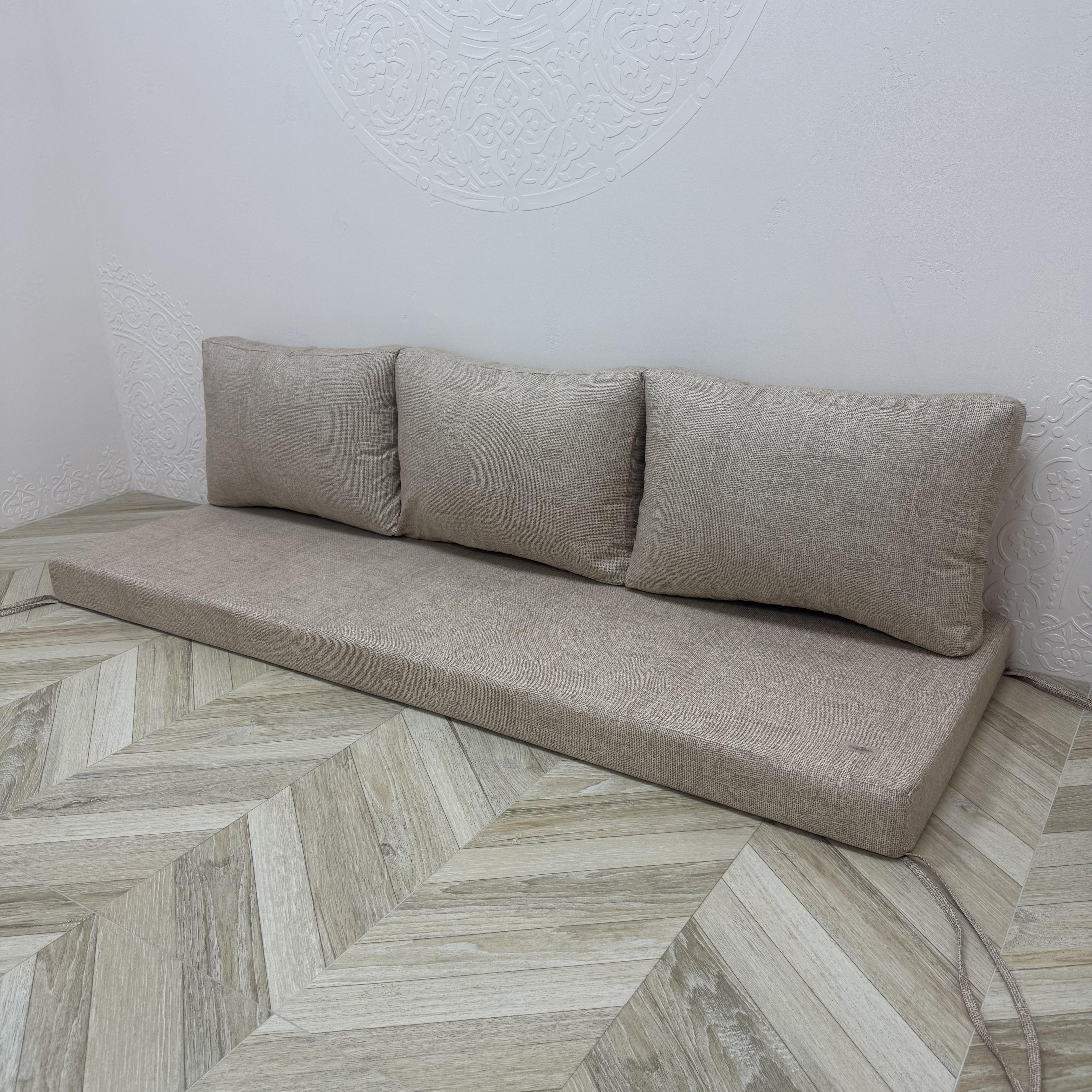 Комплект матрас с подушками Comfort Home Matting на поддоны/качели/каркасы/садовая мебель панама 160х60х40х8 см