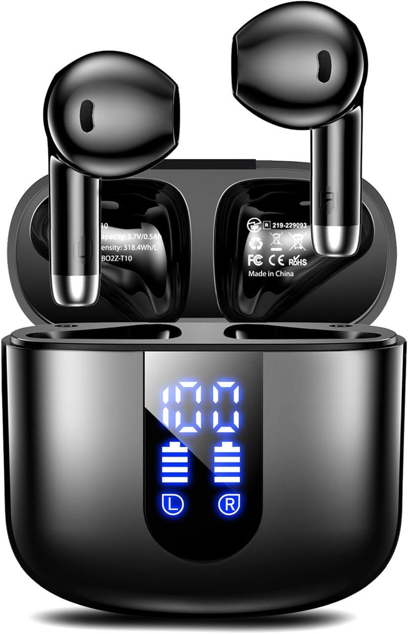 Наушники беспроводные Bluetooth 5.3/Deep Bass/LED-дисплей/IPX7 Черный (S05-0699)