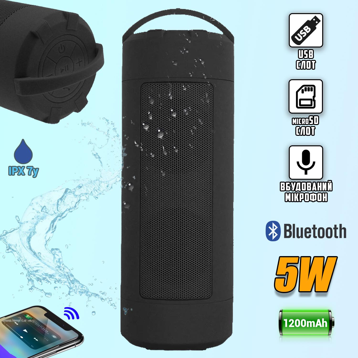 ᐉ Колонка портативная JEDEL Wave 118 Waterproof IPX7 USB Black ...