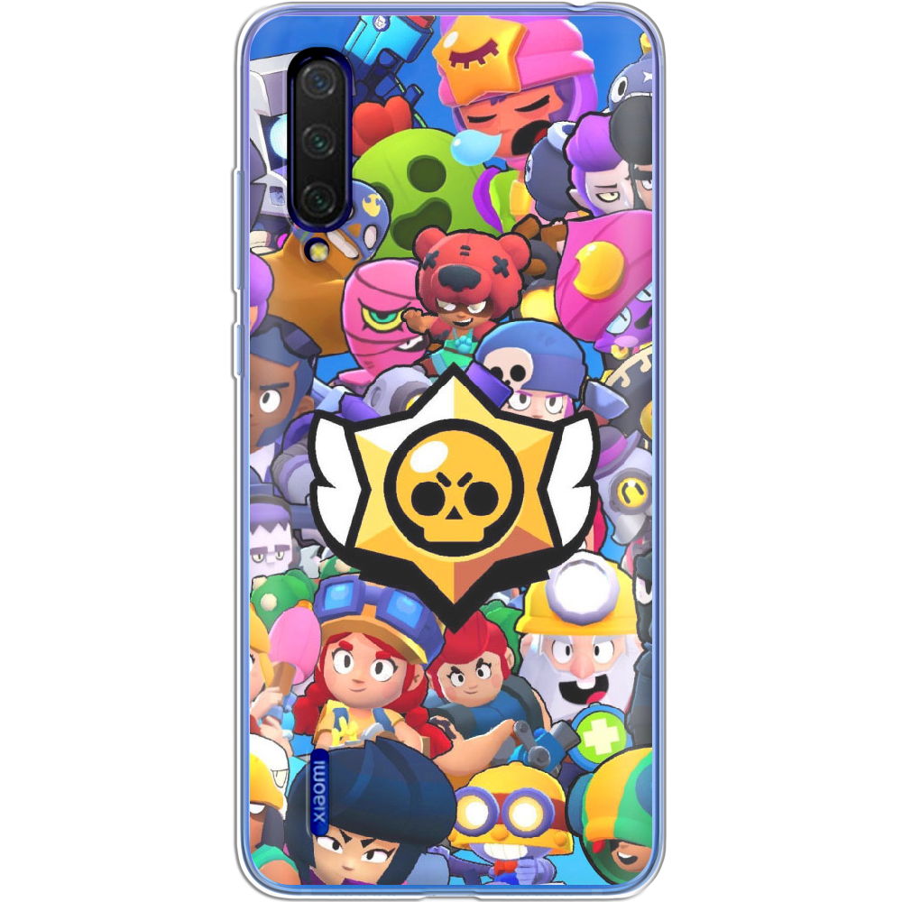 Чехол BoxFace Xiaomi Mi 9 Lite Brawl Stars Прозрачный силикон (38311-up2389-38311)