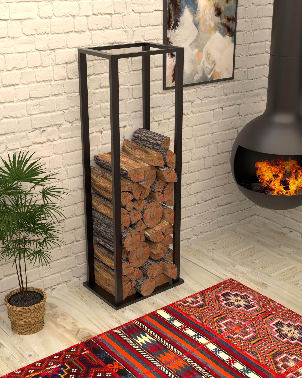 Дровниця для каміну в стилі лофт від EcoLoft MTL-1499 (35957911)