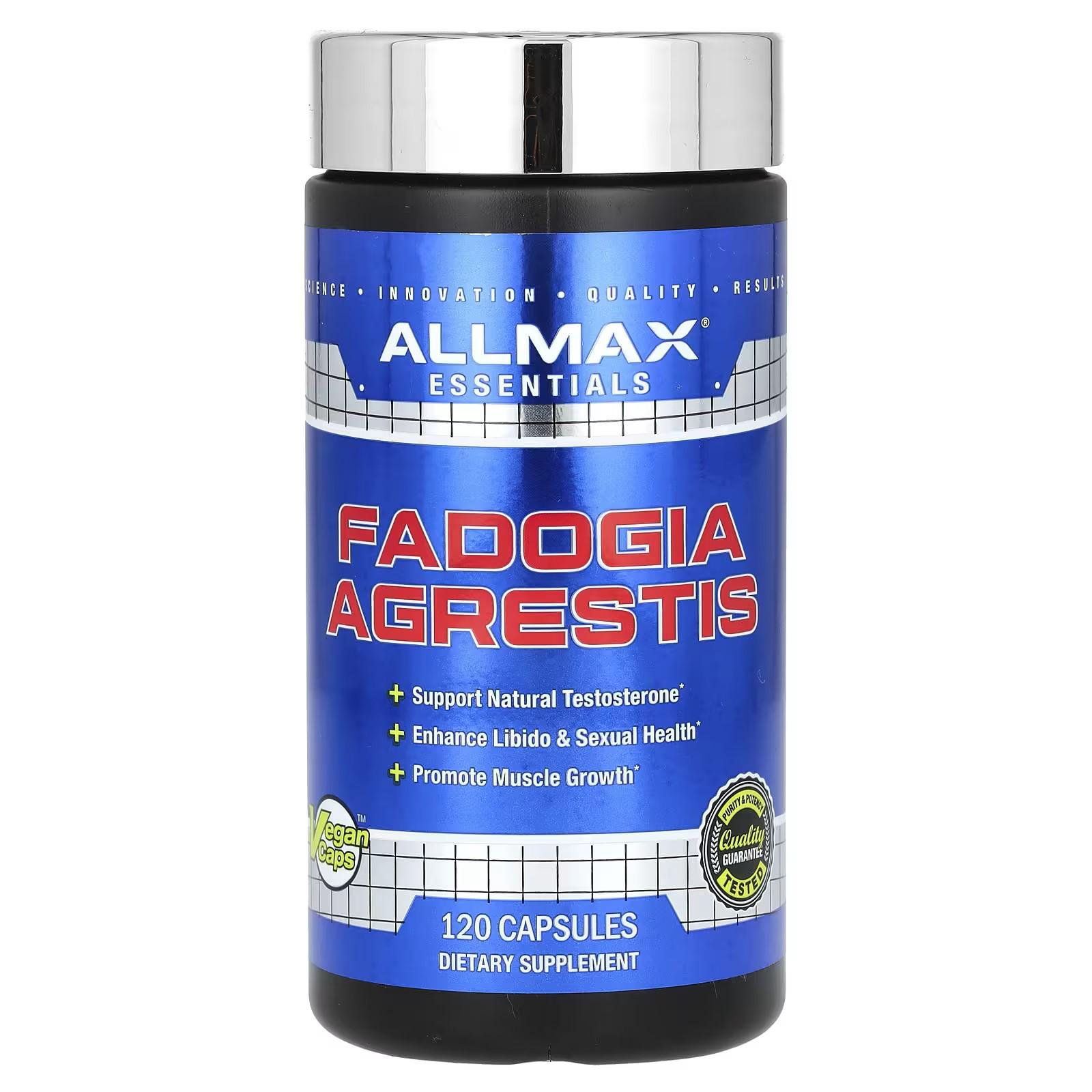 Бустер тестостероновый AllMax Essentials Fadogia Agrestis 120 капс.