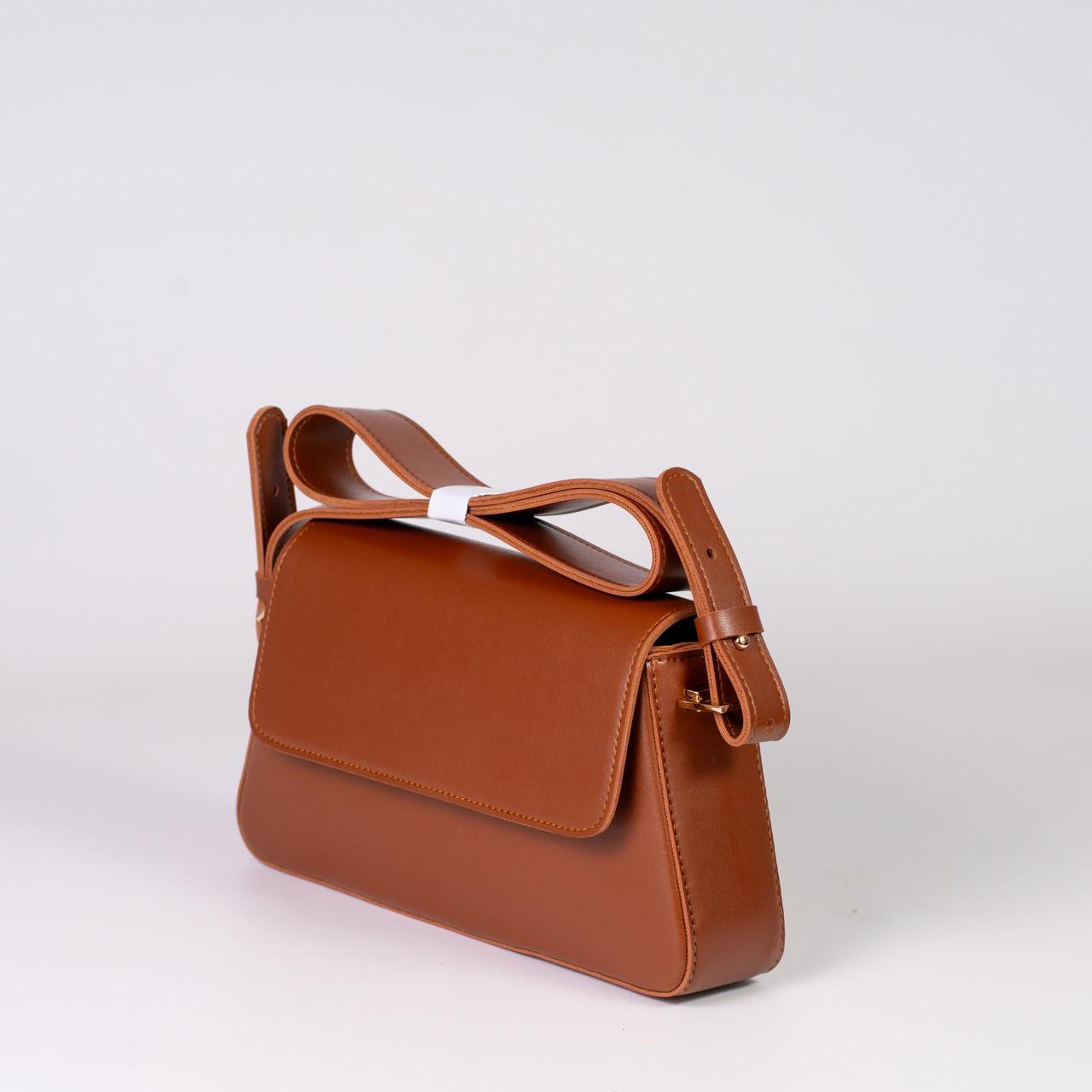 Сумка жіноча багет XENIA № 26-24 Рудий - фото 1 Сумка жіноча багет XENIA № 26-24 Рудий - фото 1