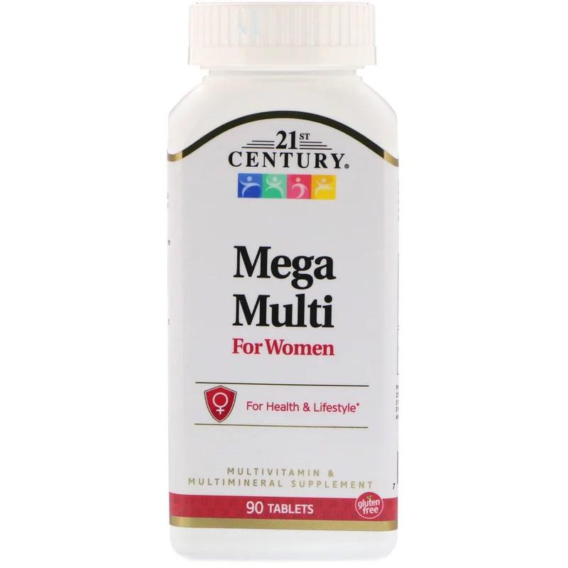 Витамины 21st Century Mega Multi For Women Multivitamin & Multimineral 90 таблеток
