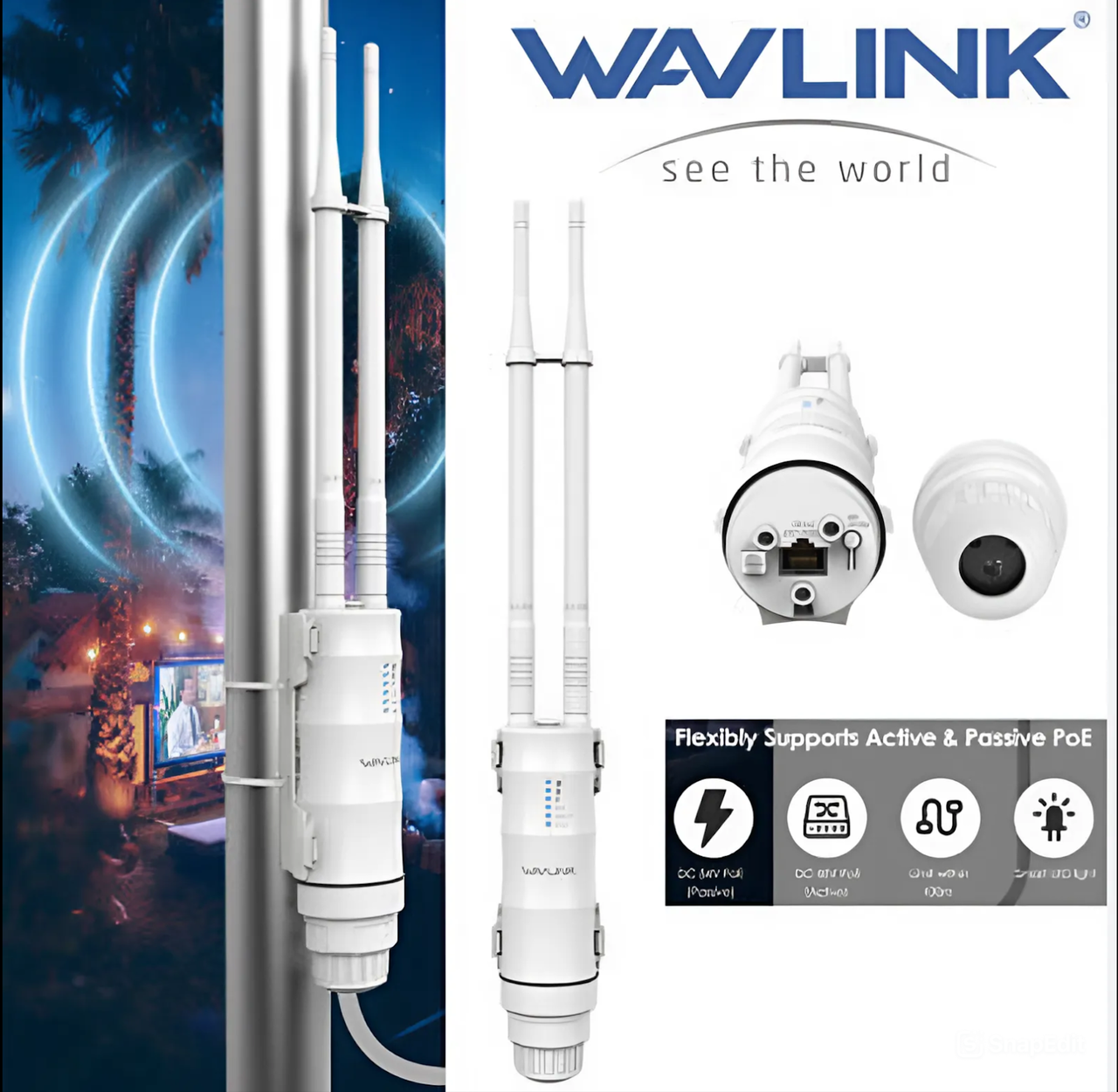 Підсилювач Wi-Fi cигналу Wavlink AC600 2,4/5G роутер/маршрутизатор/Wi-Fi ретранслятор/точка доступу (1011824543) - фото 2