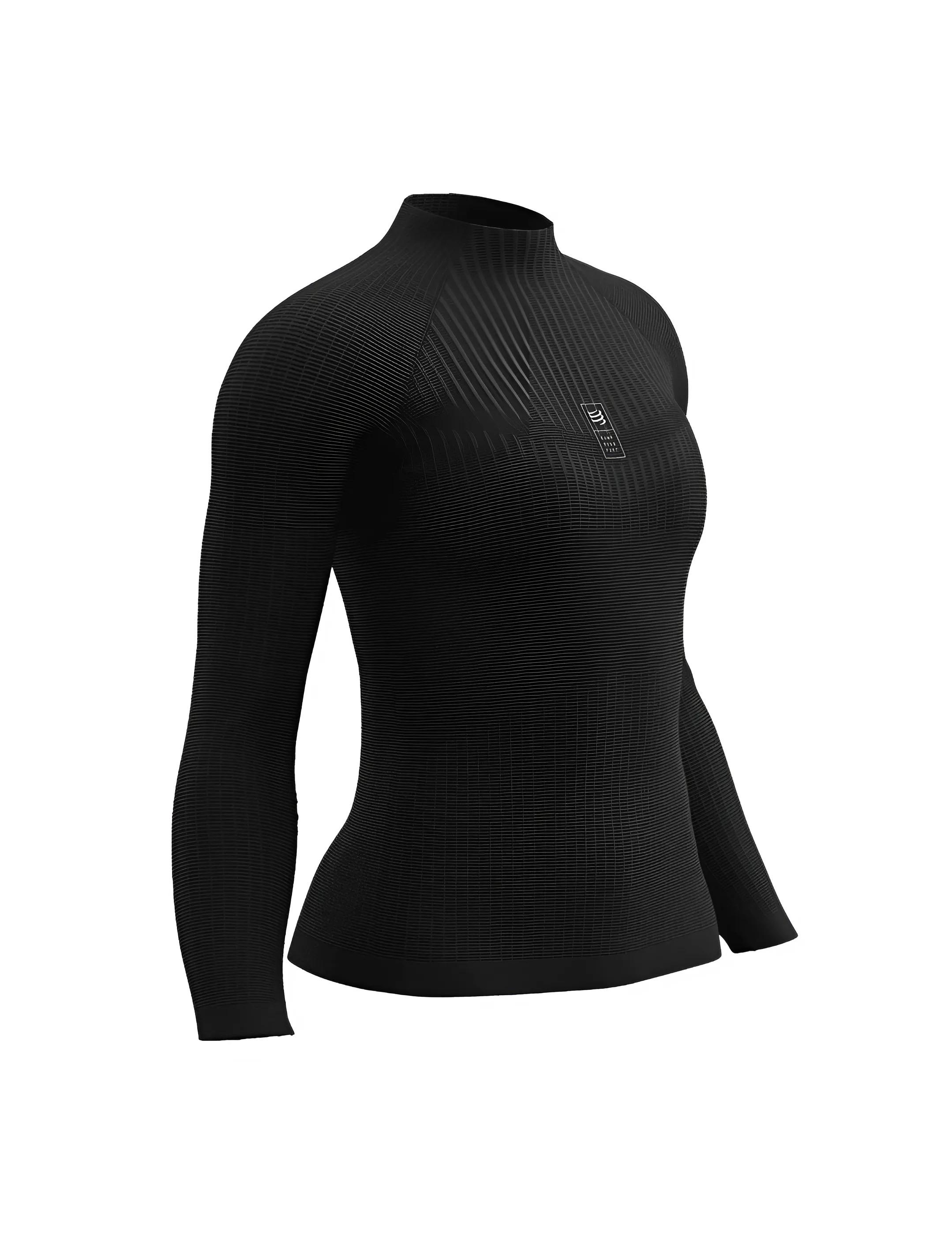 Термокофта с длинным рукавом Compressport 3D Thermo 110G LS Top XS/S Черный (ABLU5109000XS/S)