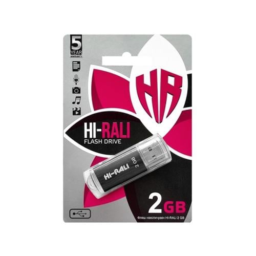 Флеш-накопитель Hi-Rali Rocket Series USB 2 GB Black