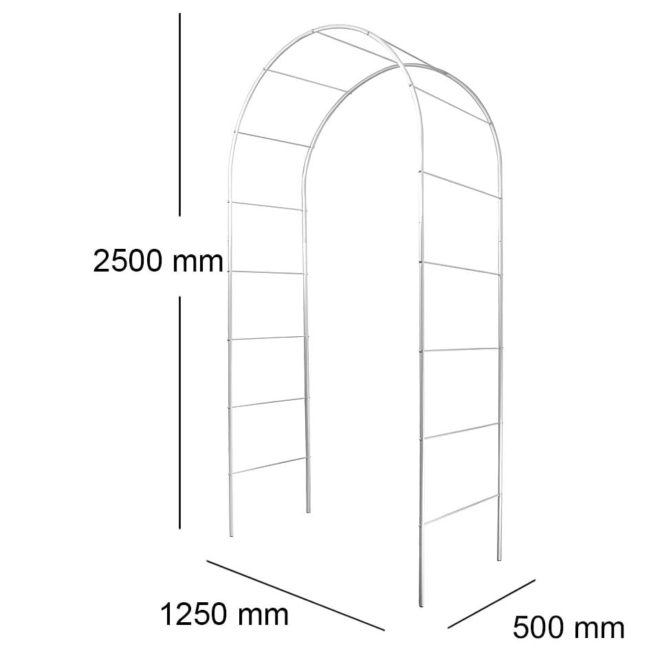 Опора для растений арка садовая 2500х1250х500 мм d 20 мм/d 8 мм (АС-D20/D8-2500*1250*500) - фото 2
