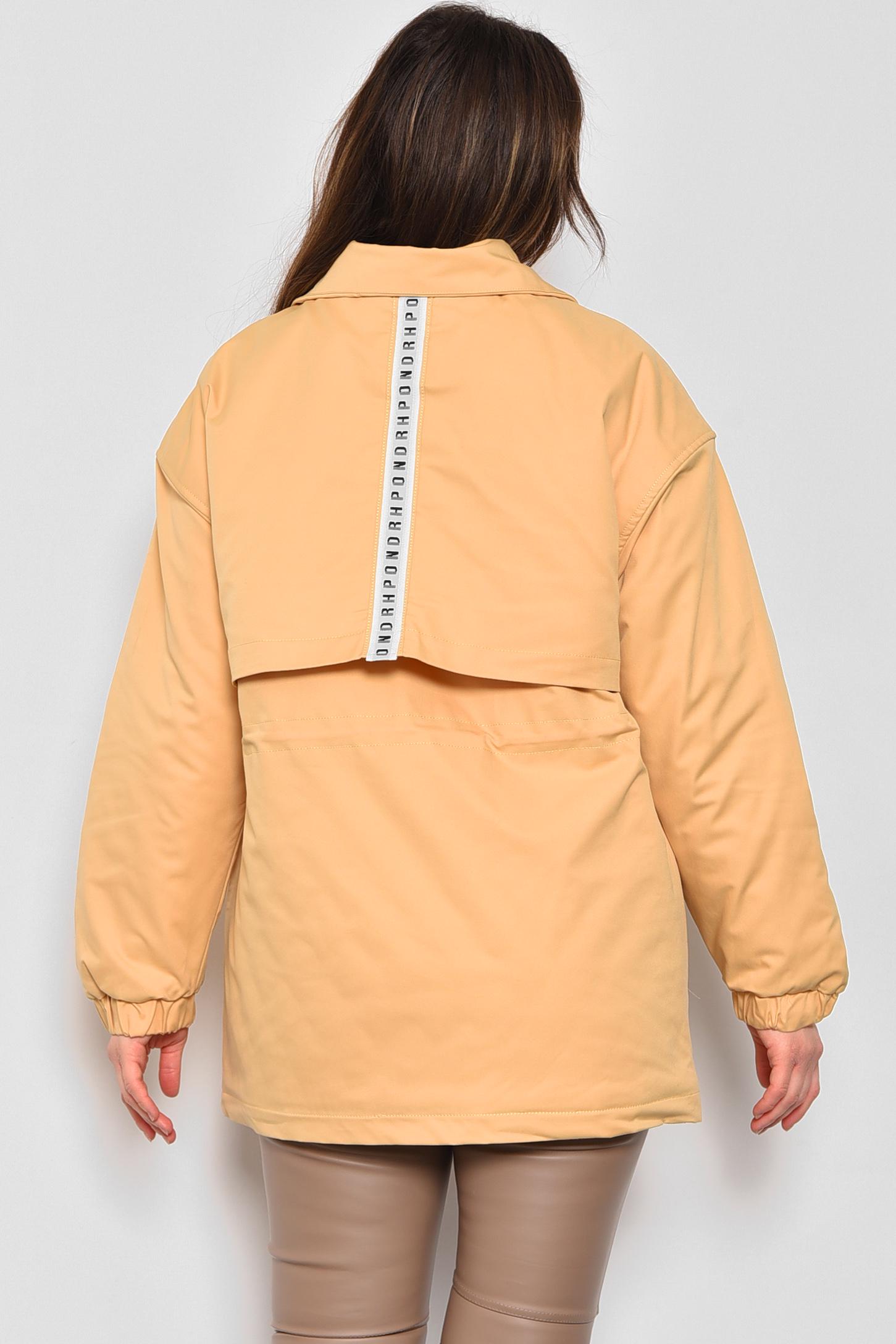 Куртка женская демисезонная L Горчичный (175203) - фото 3 Куртка женская демисезонная L Горчичный (175203) - фото 3