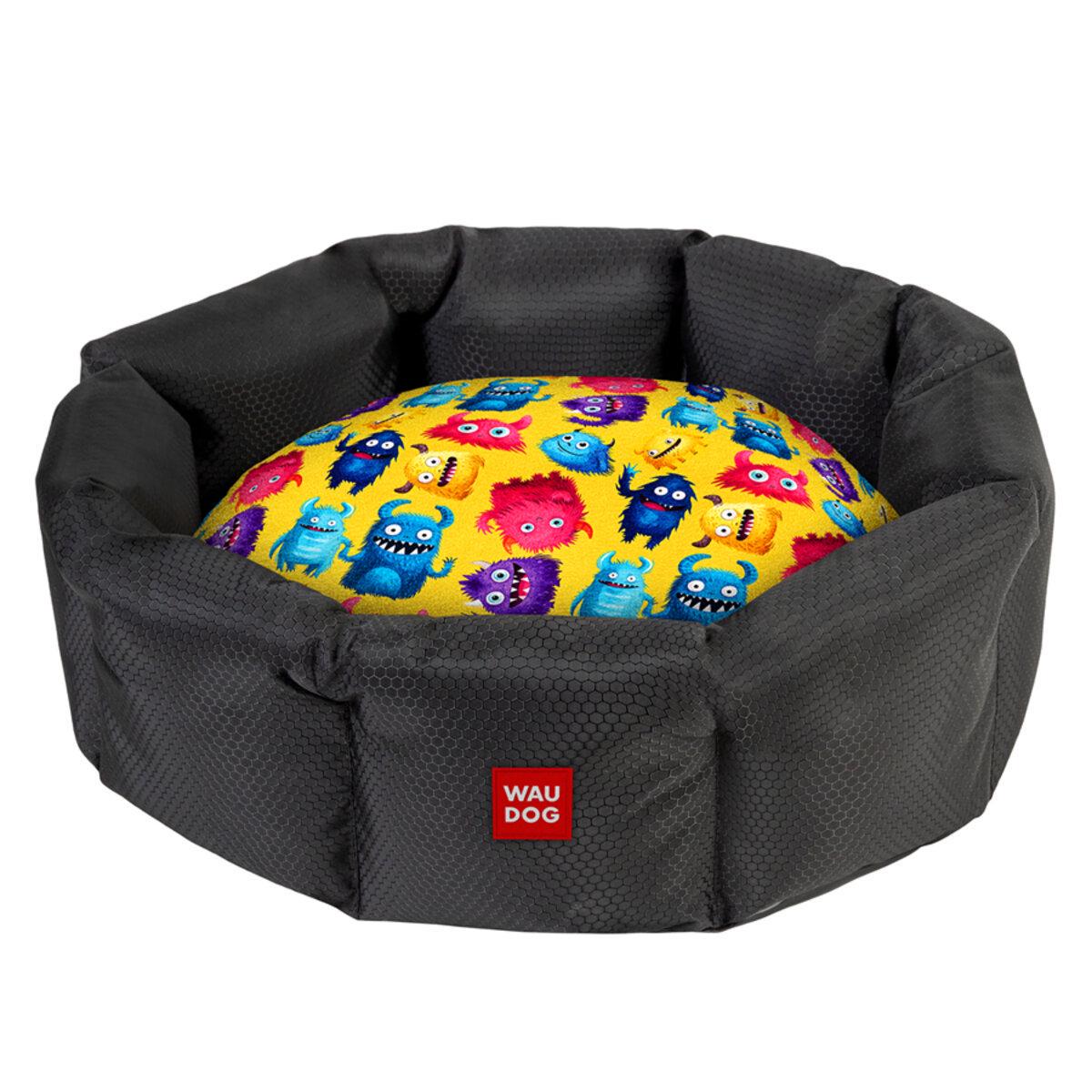 Леженка для собак WAUDOG Relax Мохнатые монстры M 42х52х19 см (314-4050 Col)