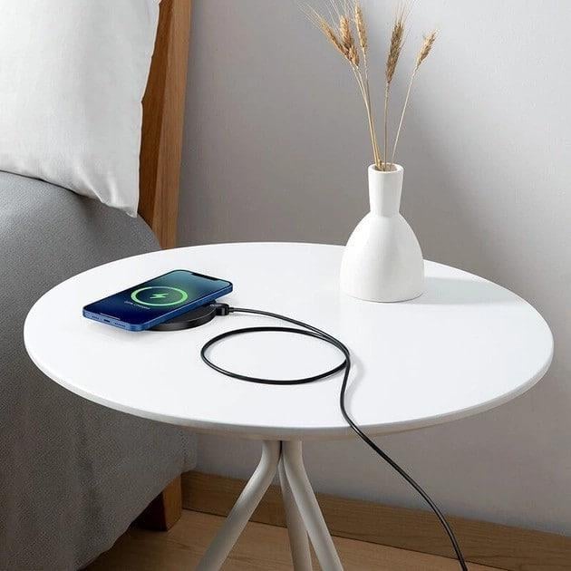 Зарядное устройство беспроводное BASEUS Digital LED Display Gen 2 Wireless Charger 15W Black (CCED000001) - фото 6