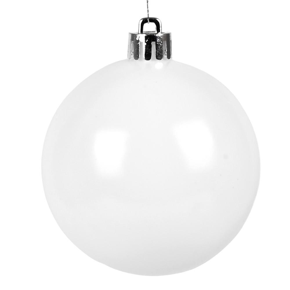 Набор шариков на елку Stenson Глянец 50 шт. d 8 см Белый (9191W-7)