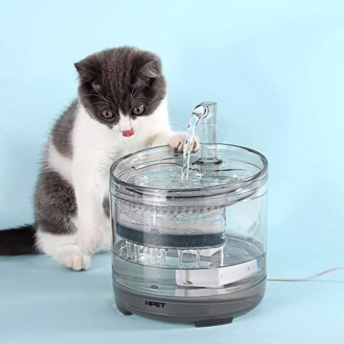 Поилка фонтан для кошек и собак NPET WF050 1,5 л с фильтром Прозрачный (1456288345) - фото 3 Поилка фонтан для кошек и собак NPET WF050 1,5 л с фильтром Прозрачный (1456288345) - фото 3