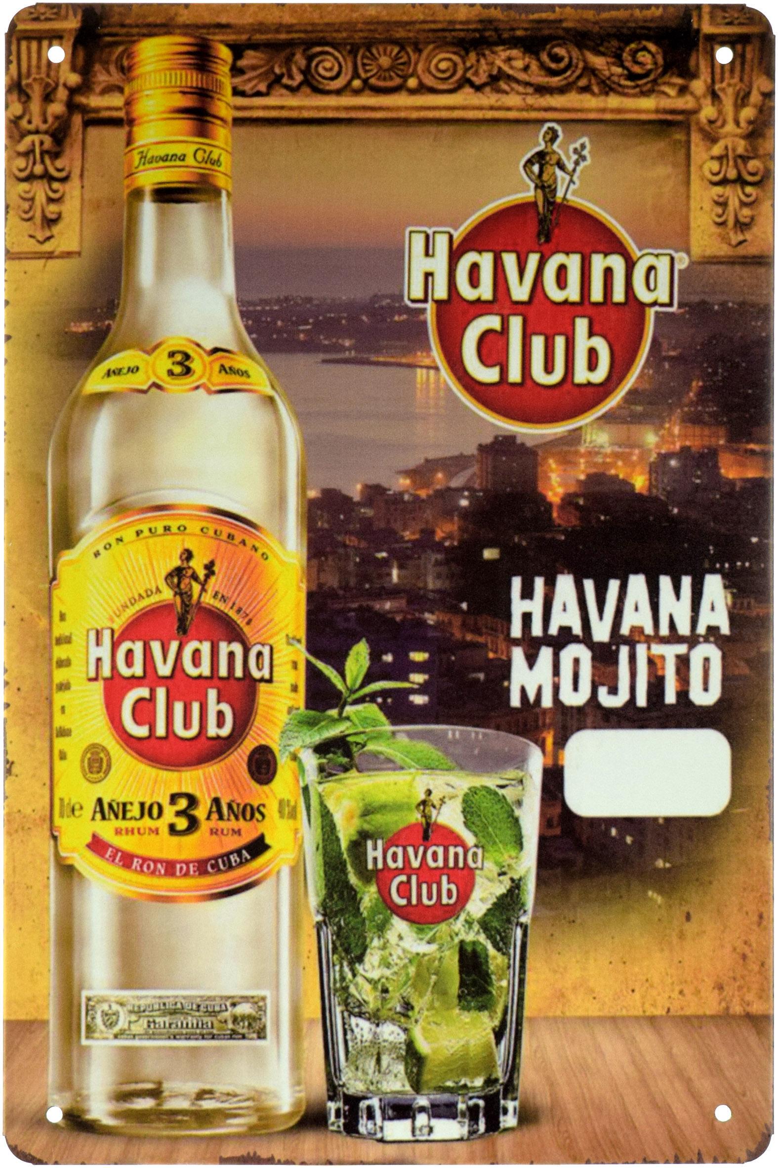 Табличка металлическая Havana Club Havana Mojito 20x30 см