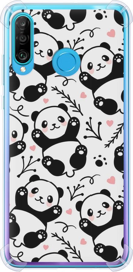 Чехол на Huawei P30 Lite Панды (4318sp-1651-42517)