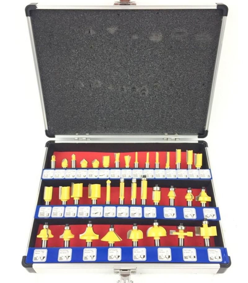 Набор фрез Euro Craft для ручного фрезера 35 пр. 12 мм (10104)