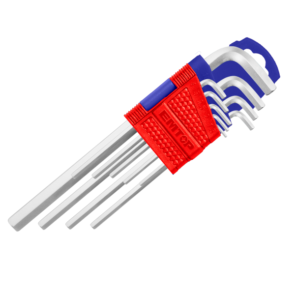 Набір шестигранних ключів Hex EMTOP EHKY1091 9 шт. Набір шестигранних ключів Hex EMTOP EHKY1091 9 шт.