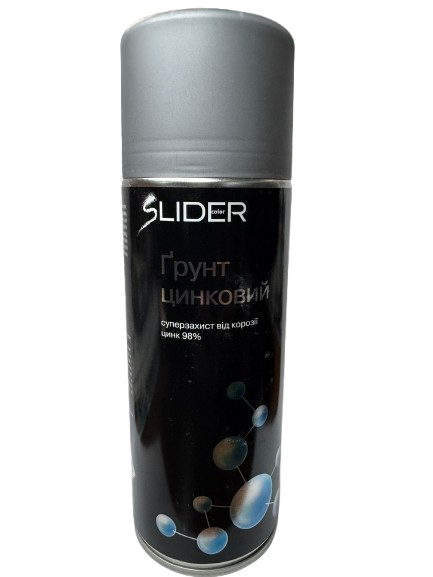 Грунт цинковий SLIDER 12842 3в1 400 мл (24055325) Грунт цинковий SLIDER 12842 3в1 400 мл (24055325)
