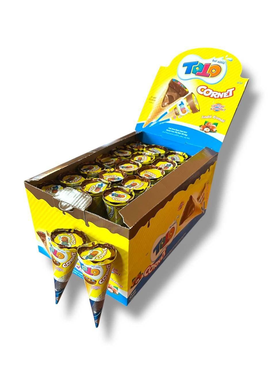 Рожок шоколадный Toto Cornet с фундуком 24 шт. Рожок шоколадный Toto Cornet с фундуком 24 шт.