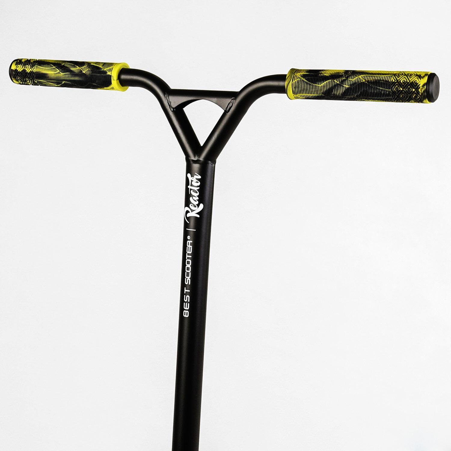 Самокат трюковый Reactor Hic-система пеги алюминиевый диск/дека колеса PU Black/Yellow (112771) - фото 10 Самокат трюковый Reactor Hic-система пеги алюминиевый диск/дека колеса PU Black/Yellow (112771) - фото 10