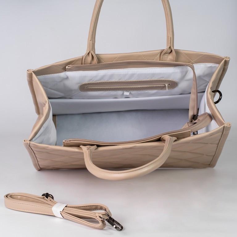 Сумка женская шоппер XENIA № 21-22 из эко-кожи Бежевый - фото 3 Сумка женская шоппер XENIA № 21-22 из эко-кожи Бежевый - фото 3