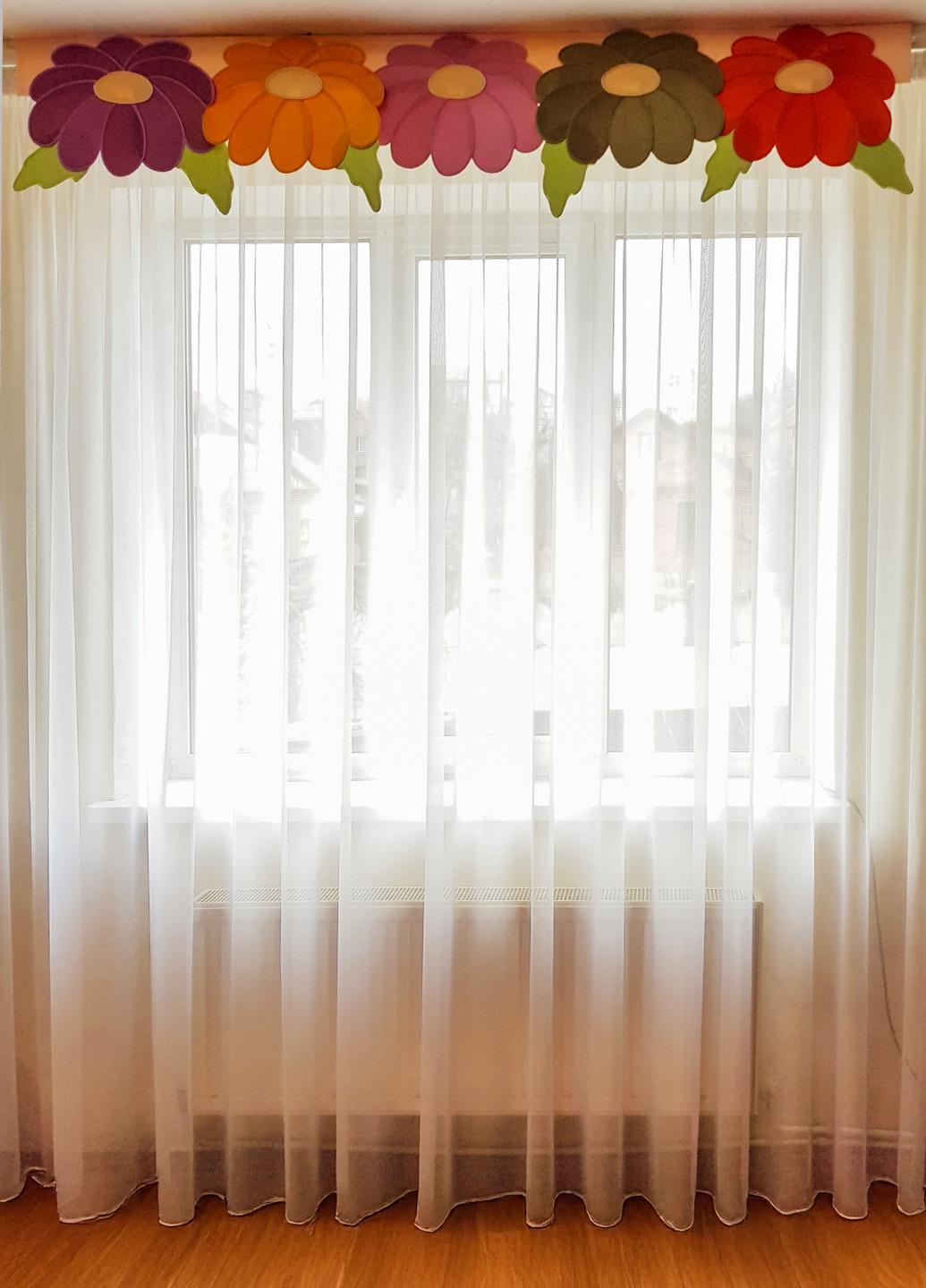 Ламбрекен жесткий Firanka Ромашки 2 м Разноцветный (90_2ж)