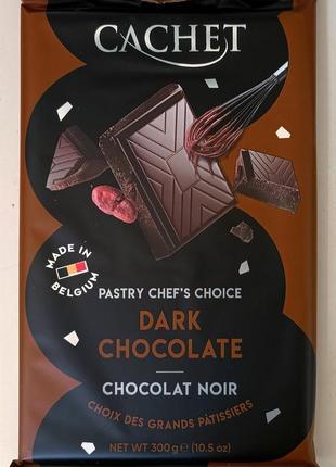 Чорний шоколад Cachet 54% какао 300 г (13344775)
