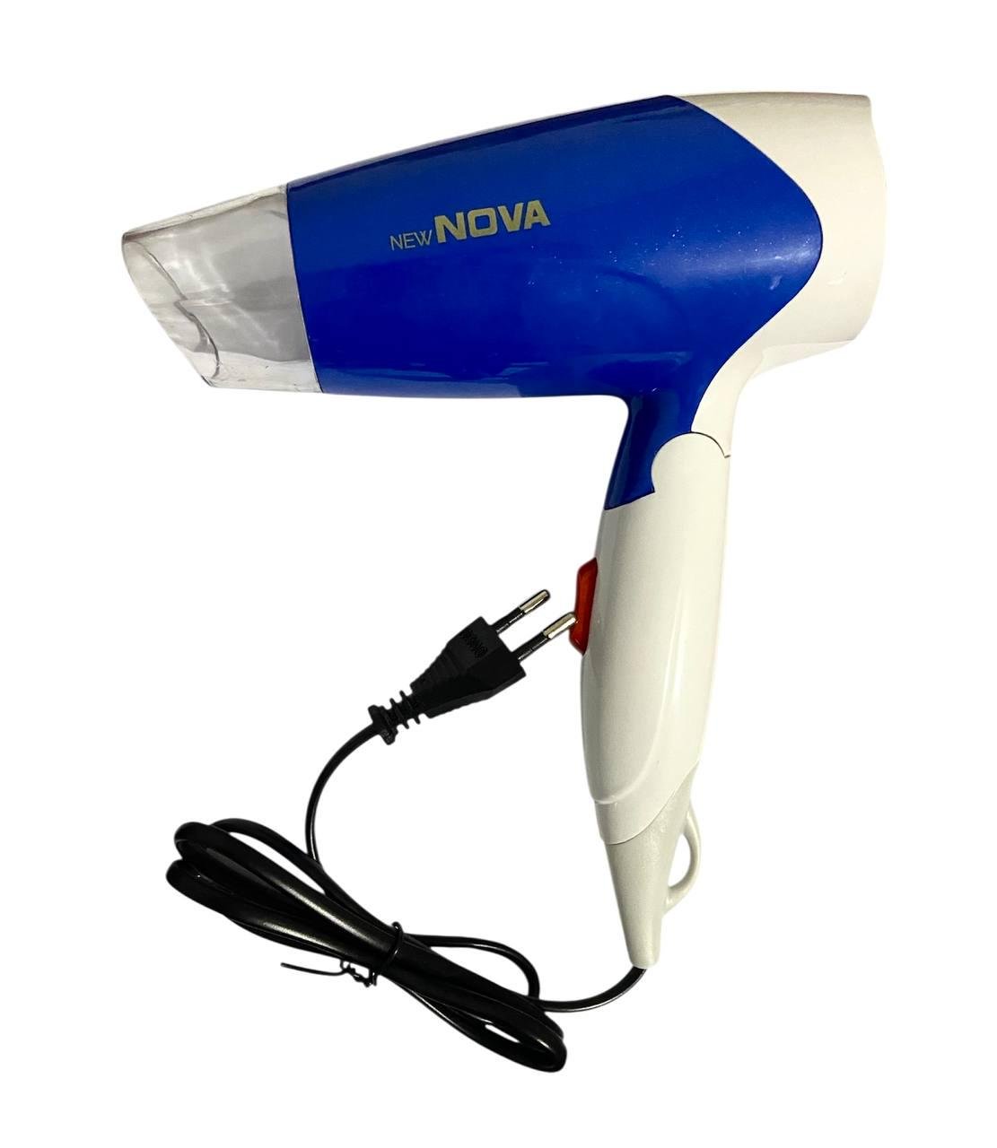 Фен для волос NOVA NV-1270 дорожный раскладной 1400W Синий