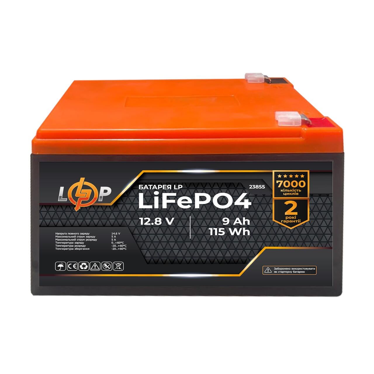 Аккумулятор LP LiFePО4 12,8V-9 Ah 115,2Wh