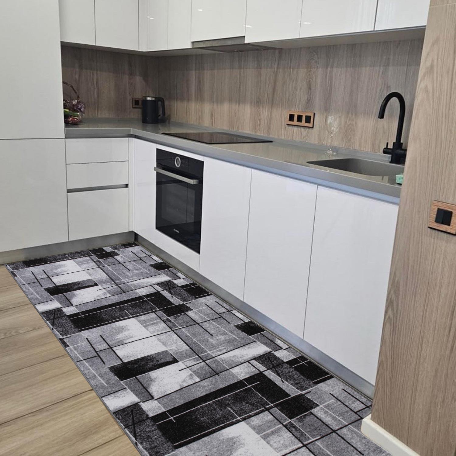 Килим безворсовий на повстяній основі DAKARIA Print Run Скло-p8 2x2 м Сірий (00-00023313) - фото 8 Килим безворсовий на повстяній основі DAKARIA Print Run Скло-p8 2x2 м Сірий (00-00023313) - фото 8