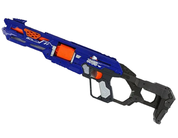 Бластер дитячий Blaze Storm із м'якими кулями 20 зарядів 80 см Синій (109427)
