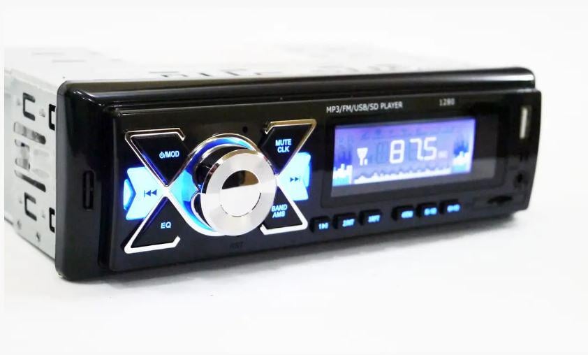 Автомагнитола 1DIN 1280 ISO MP3/FM/USB/microSD карта (17443)