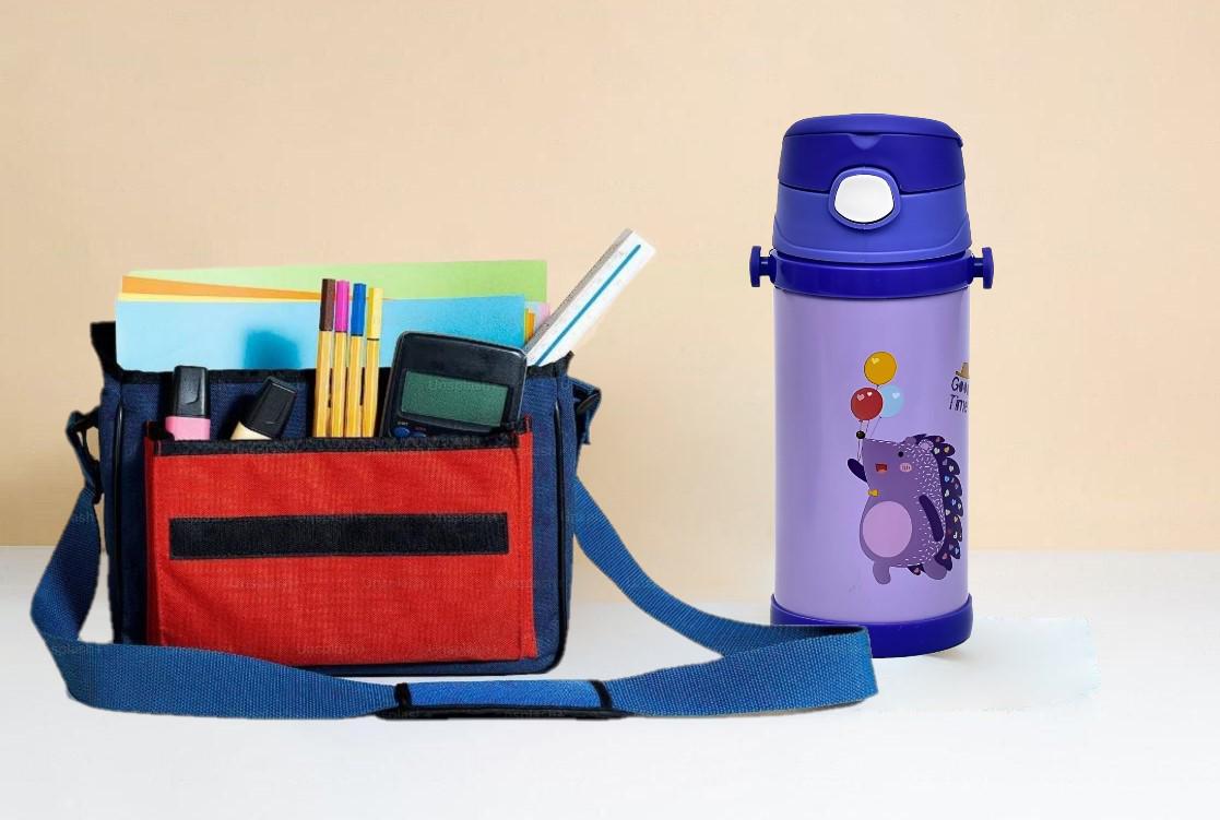 Термос поильник детский с трубочкой и ремешком Hedgehog 350 мл - фото 2 Термос поильник детский с трубочкой и ремешком Hedgehog 350 мл - фото 2