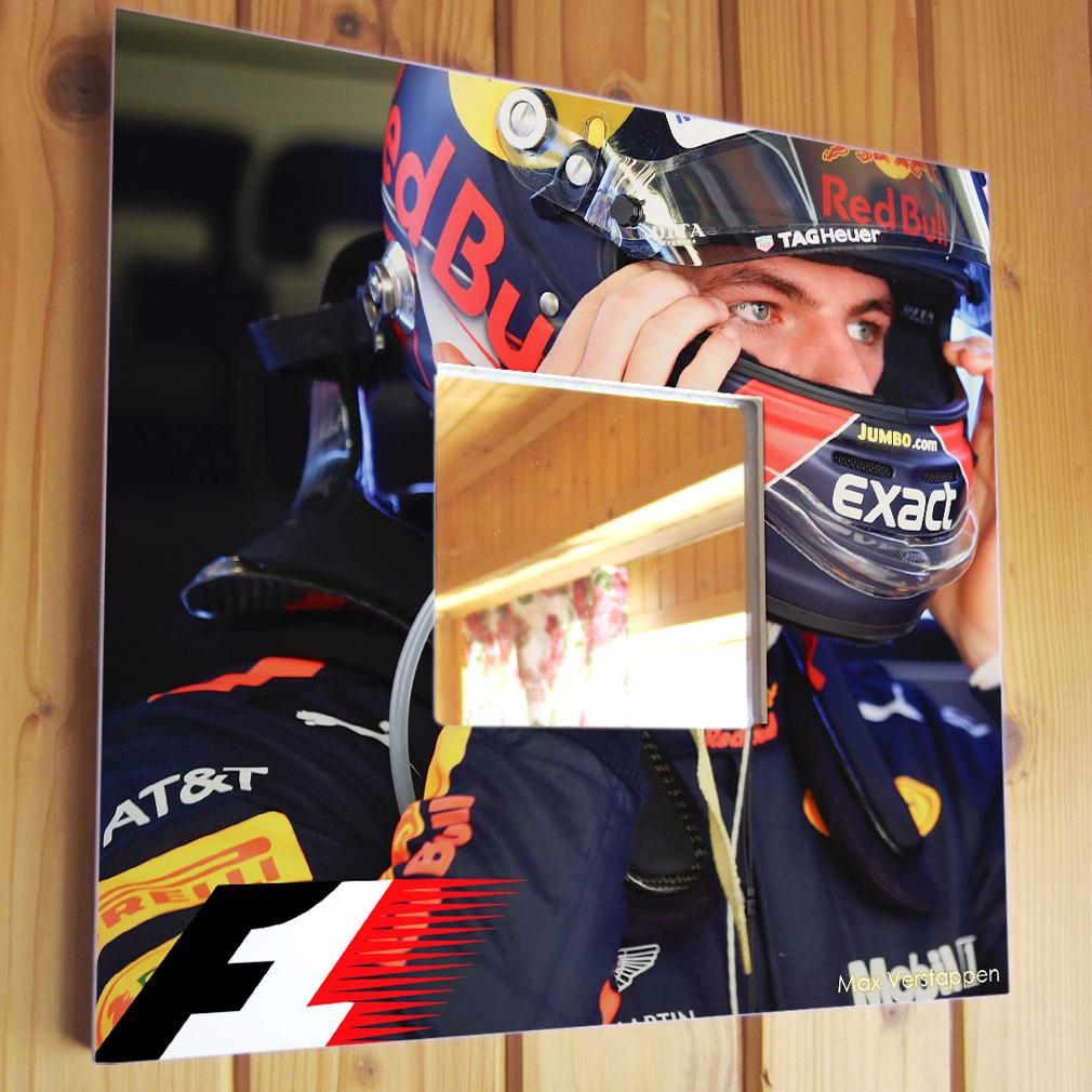 Зеркало декоративное Макс Ферстаппен Formula F1 260х260 мм (M04405)