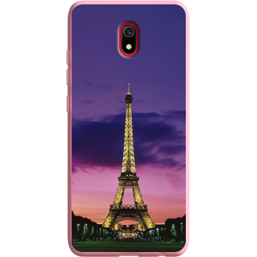 Чохол Boxface Xiaomi Redmi 8A Опівночі в Парижі Рожевий силікон (38341-up964-38675)