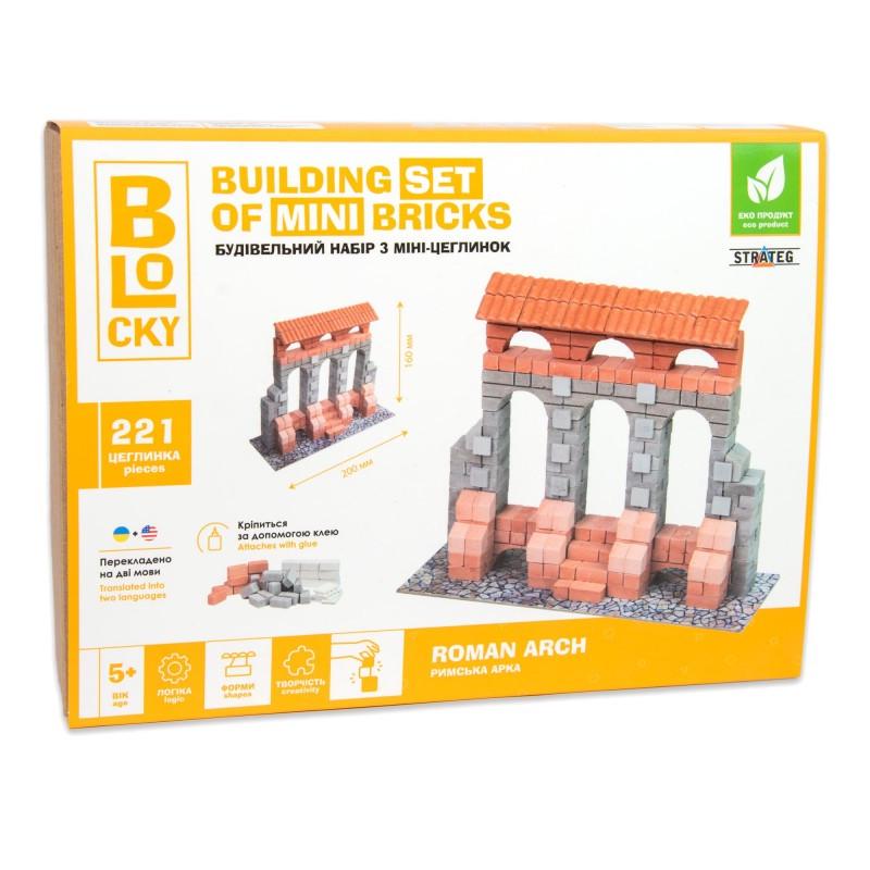 Конструктор з міні-цеглинок Strateg blocky Римська Арка (31018)