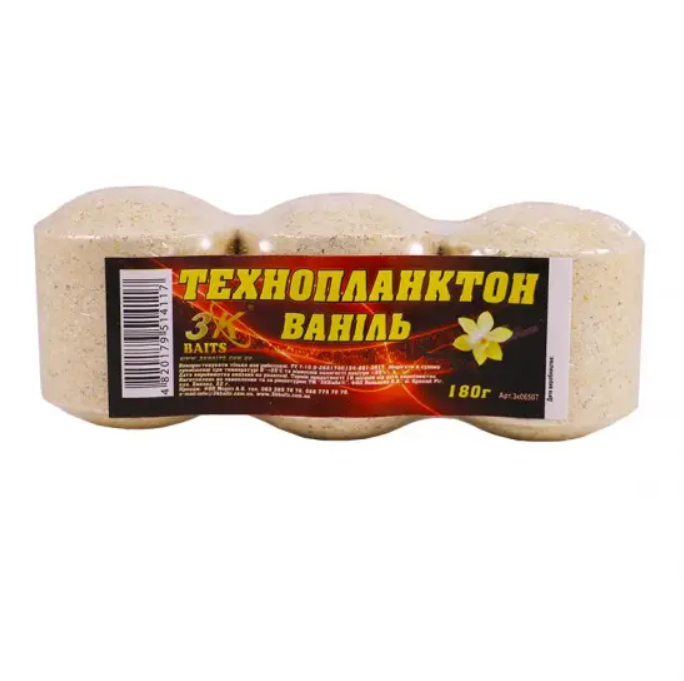 Технопланктон ТМ 3KBaits 180 г Ваниль (NA002679)