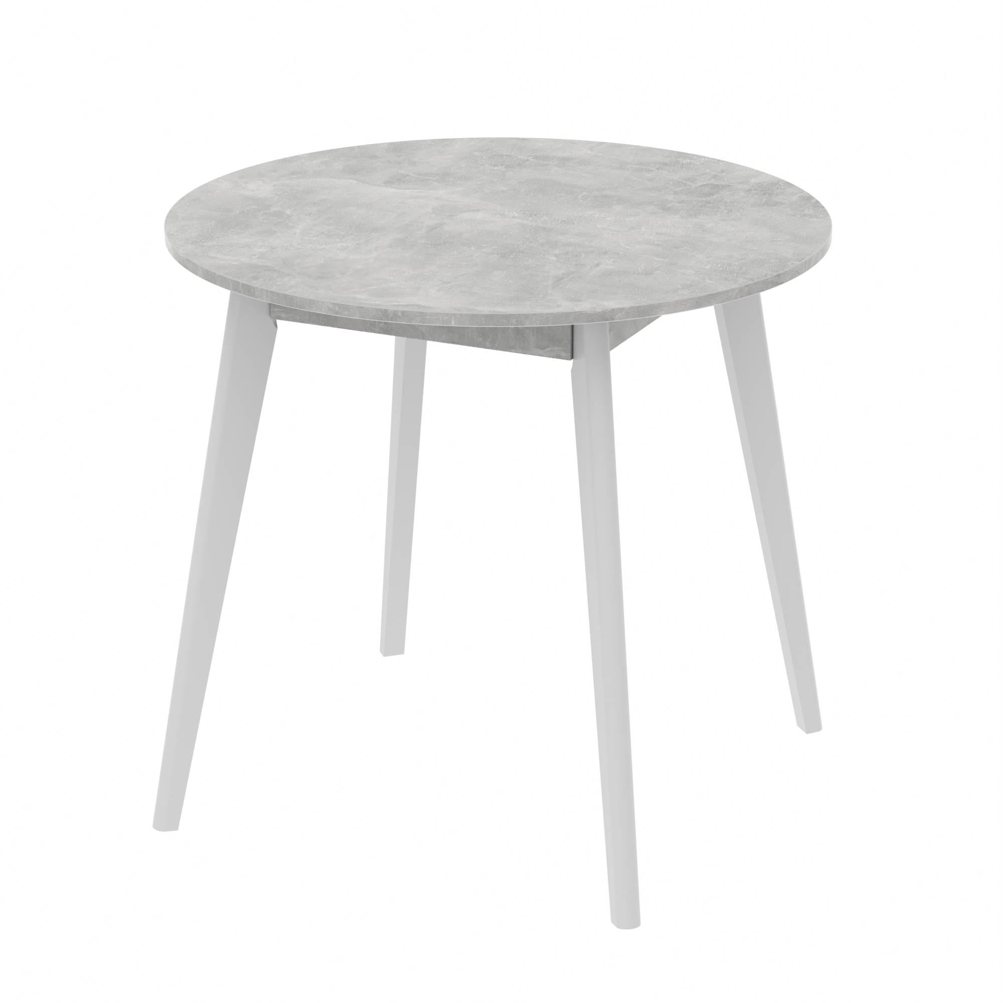 Стіл обідній Неман БОН 880х880 мм Бетон/Білий (558902)