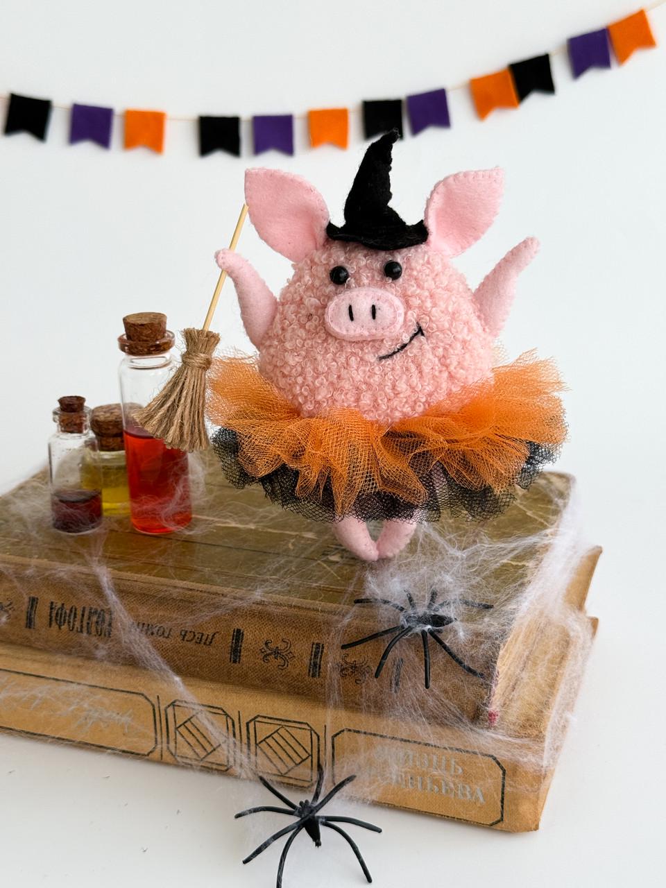 Игрушка Свинка-Ведьмочка и букле (29528491) - фото 2