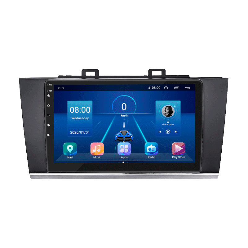 Автомагнитола штатная Lesko для Subaru Legacy VI 2014-2017 9" 4/32Gb 4G Wi-Fi GPS Top MOB