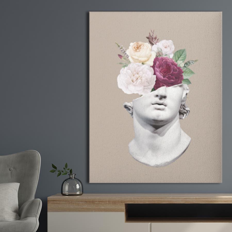 Картина для интерьера Букет в скульптуре 107x80 см (P0401)